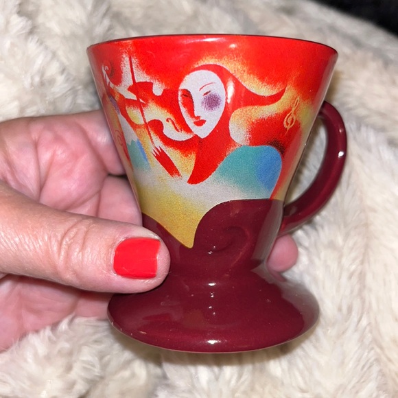 Vintage 1999 Demitasse Espresso cup - Musician’s Dream - signed Linda Fr… - Picture 1 of 7